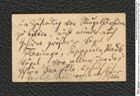 Nachlass Franz Steindachner, Visitenkarte von Theodor Meynert an Franz Steindachner, Inv.Nr. 339.01, Seite 1